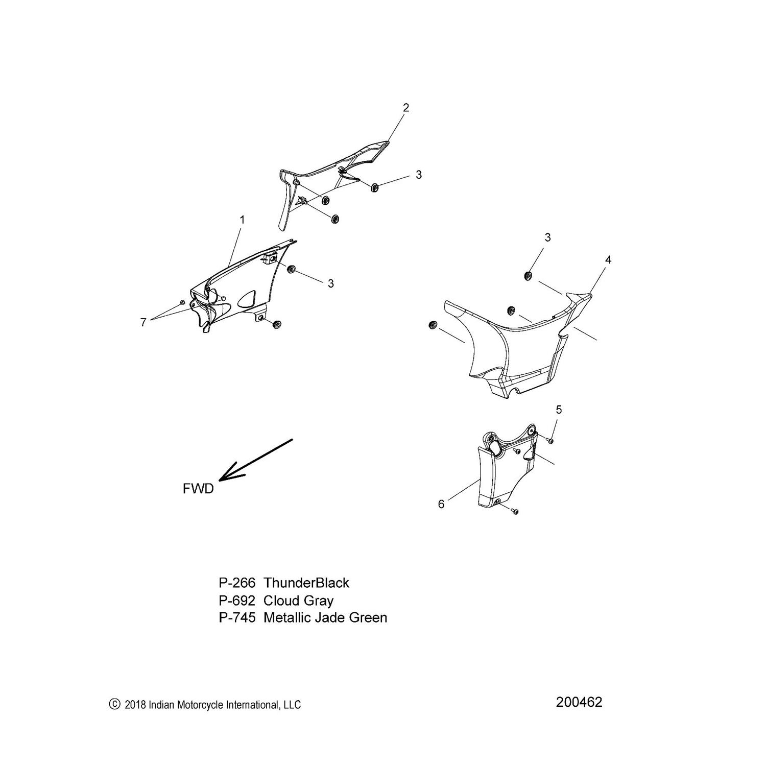 COVER-SIDE, LOWER, RH,CLDGRY