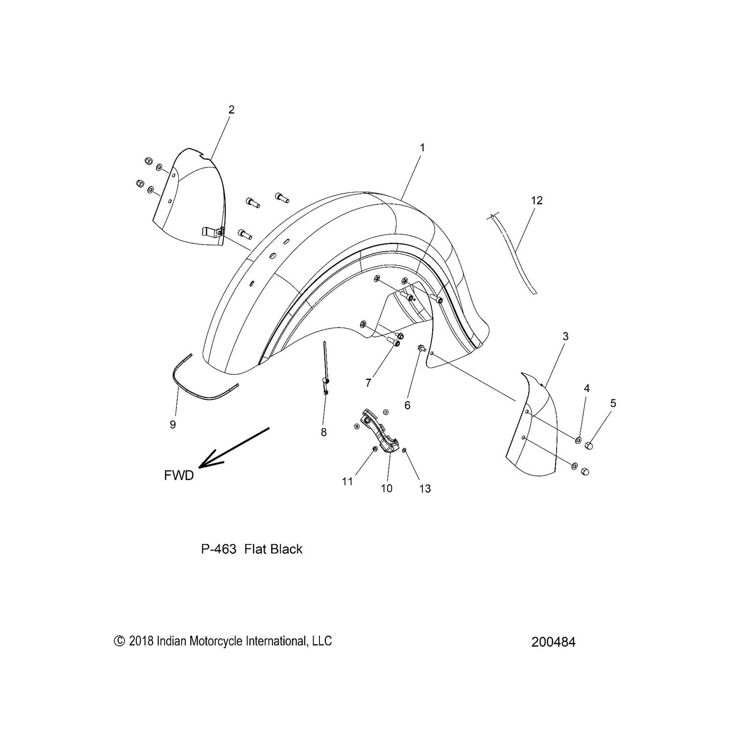 COVER, CALIPER, RH,FBLK