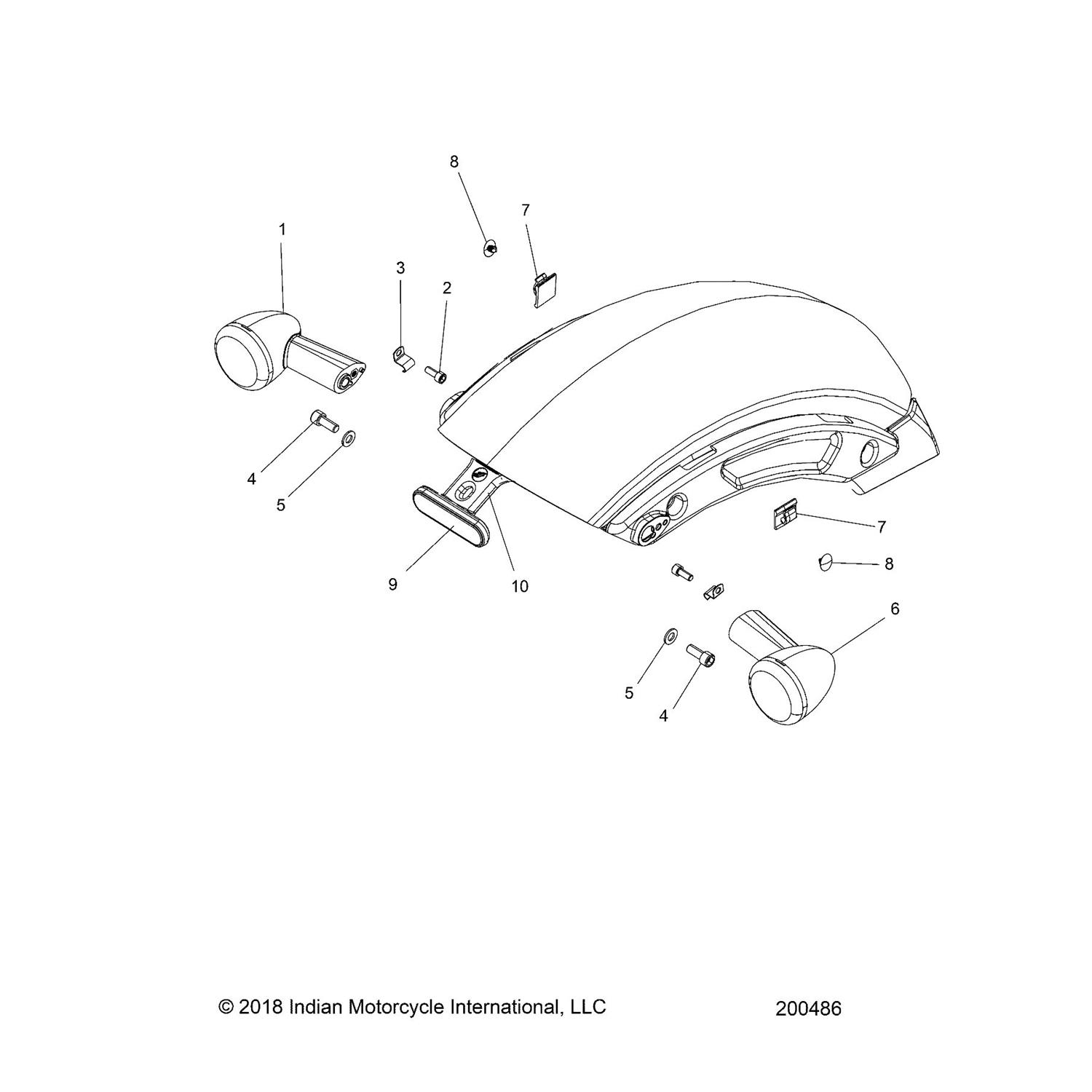 MOUNT-REFLECTOR, REAR