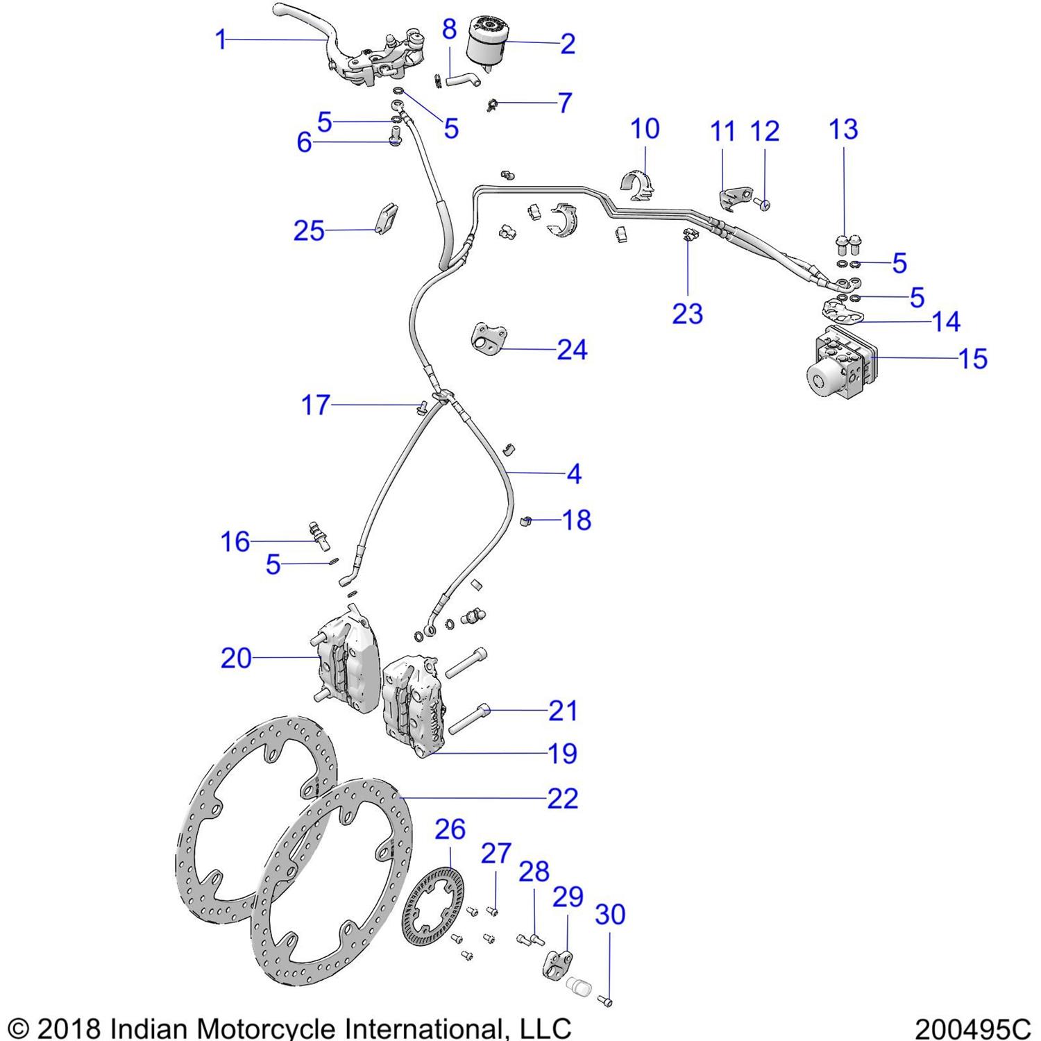 ASM-CALIPER,FRT,RAD,LH,TI-M