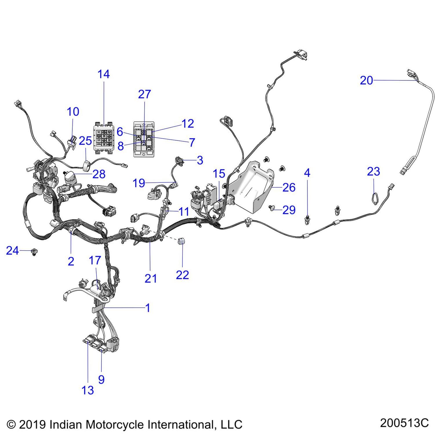 HARNESS-REAR,TRK