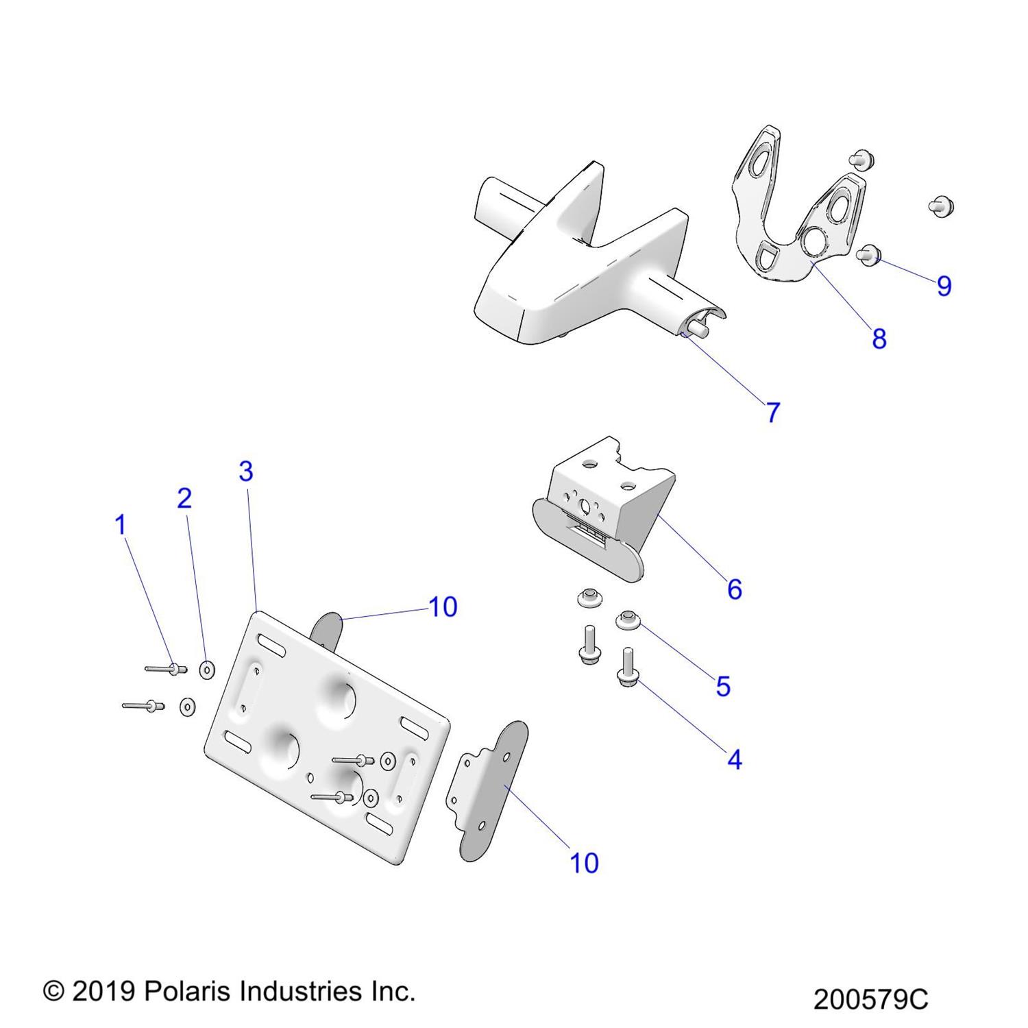 PAD-RR LIGHTING MOUNT