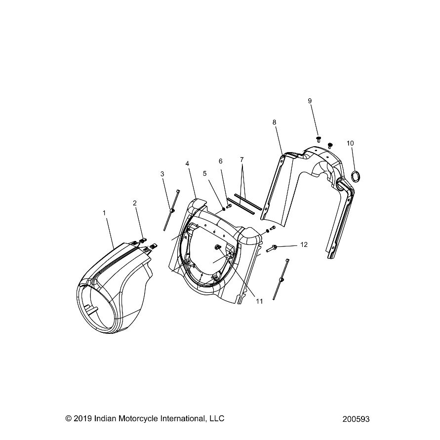 COVER, NACELLE, REAR, CHROME