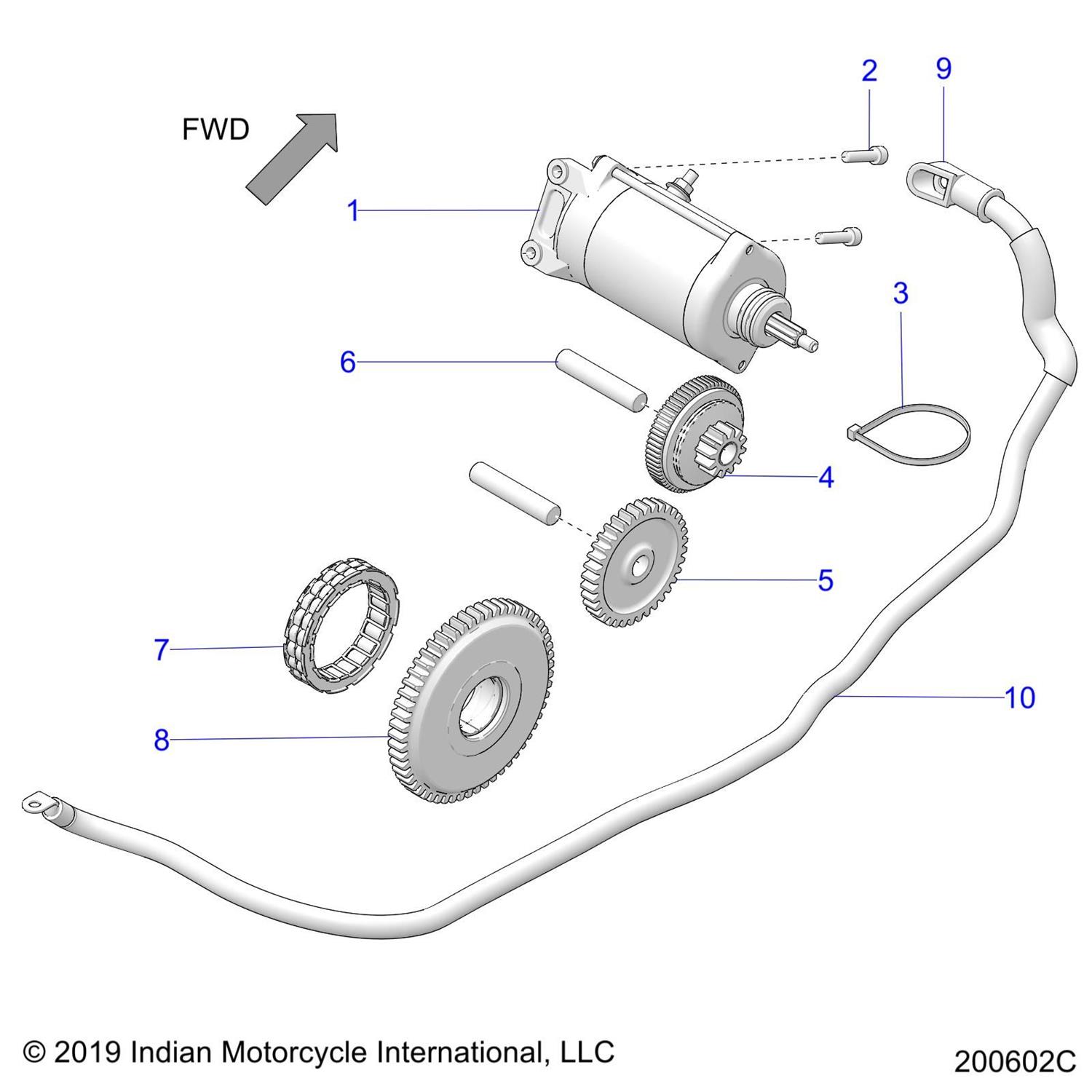 ASM., GEAR, STARTER, CRANK