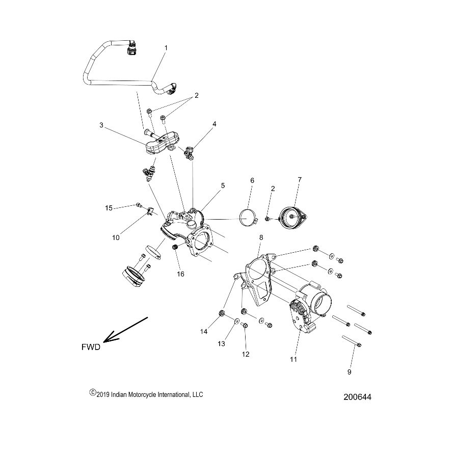 SCREW-HXFL-M6X1.0X16 8.8 ZPB