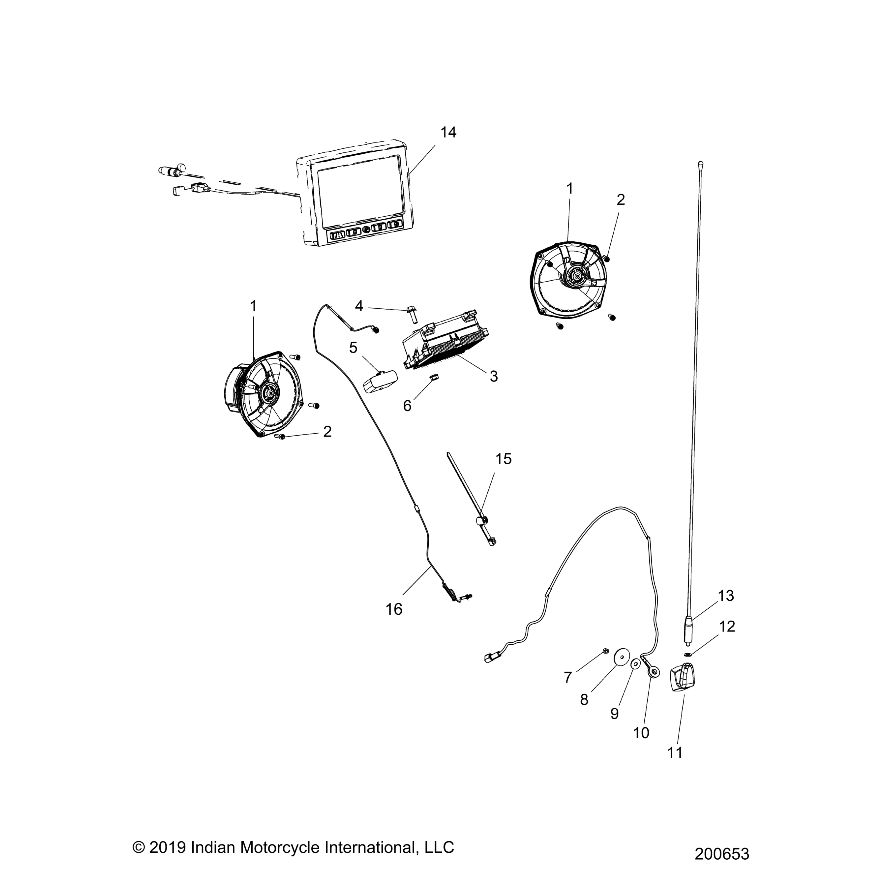 ASM., DISPLAY, 7'' [SEE ''ELECTRICAL, INSTRUMENT CLUSTER'']