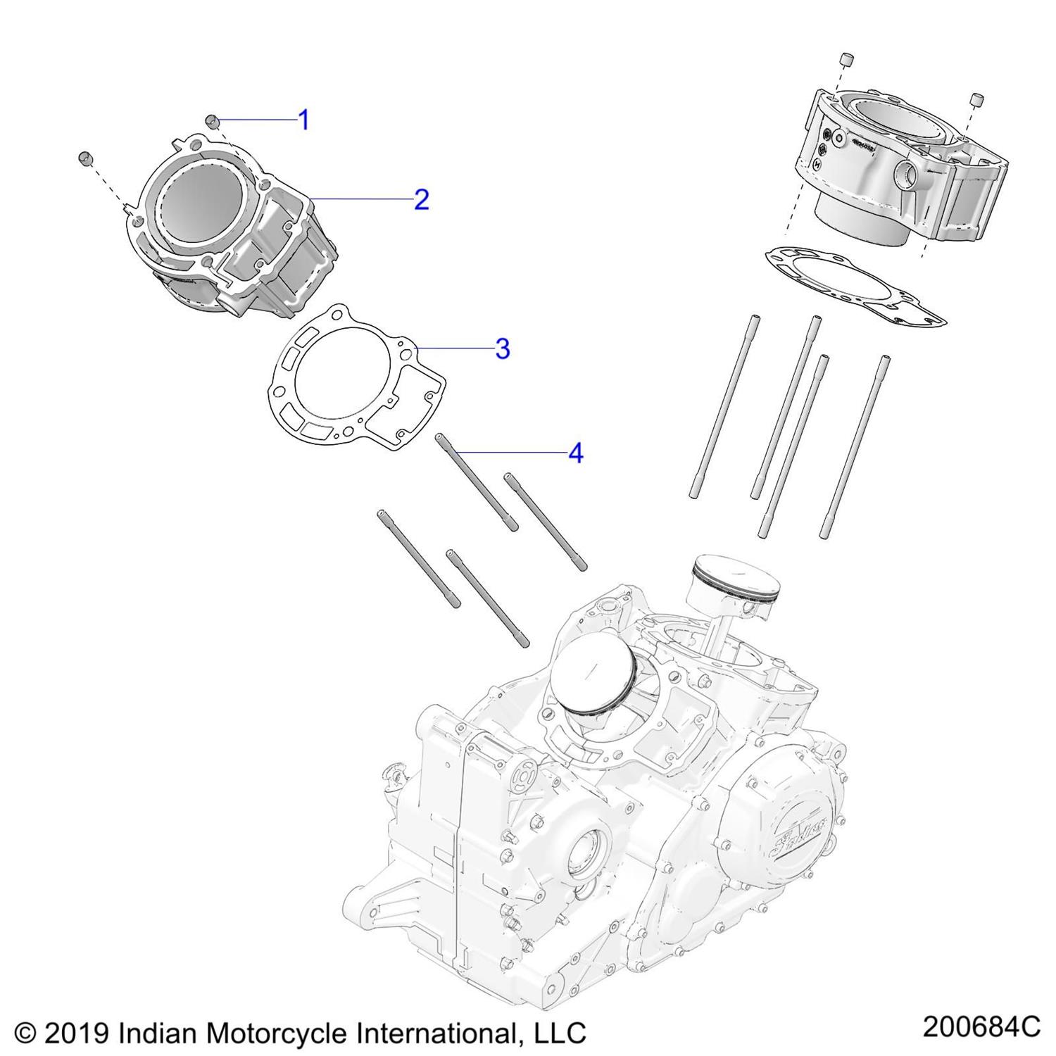 STUD-CYLINDER MNT,M10