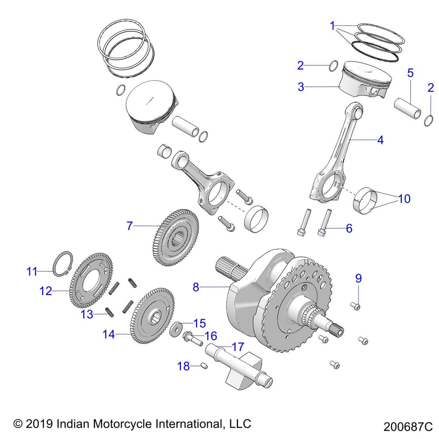 ASM-PISTON 108MM (INCL. 1-3,5)