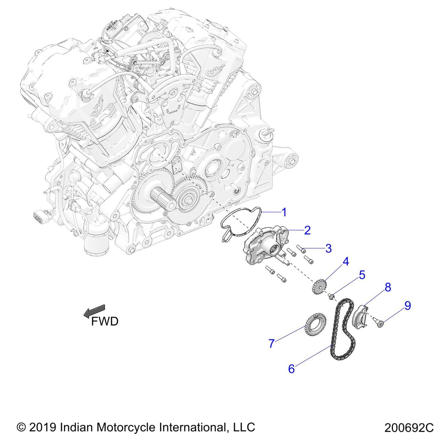 ASM., TENSIONER,CHAIN,WATER PUMP