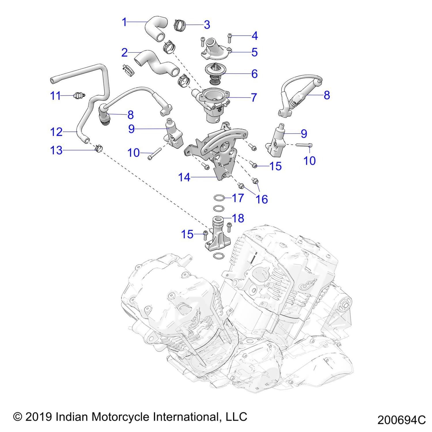 COVER-THERMOSTAT MACH