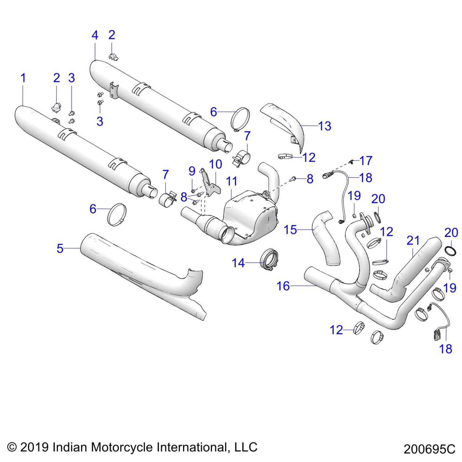 CLAMP, EXHAUST