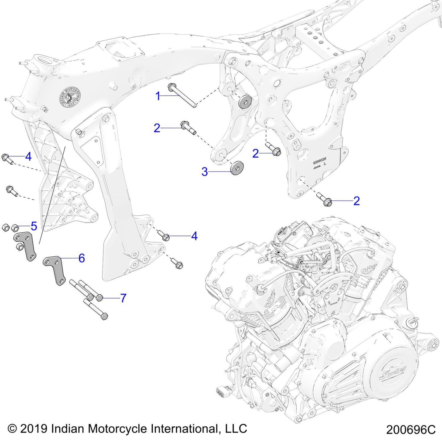 BRKT-FRONT HEAD,BLK ZINC