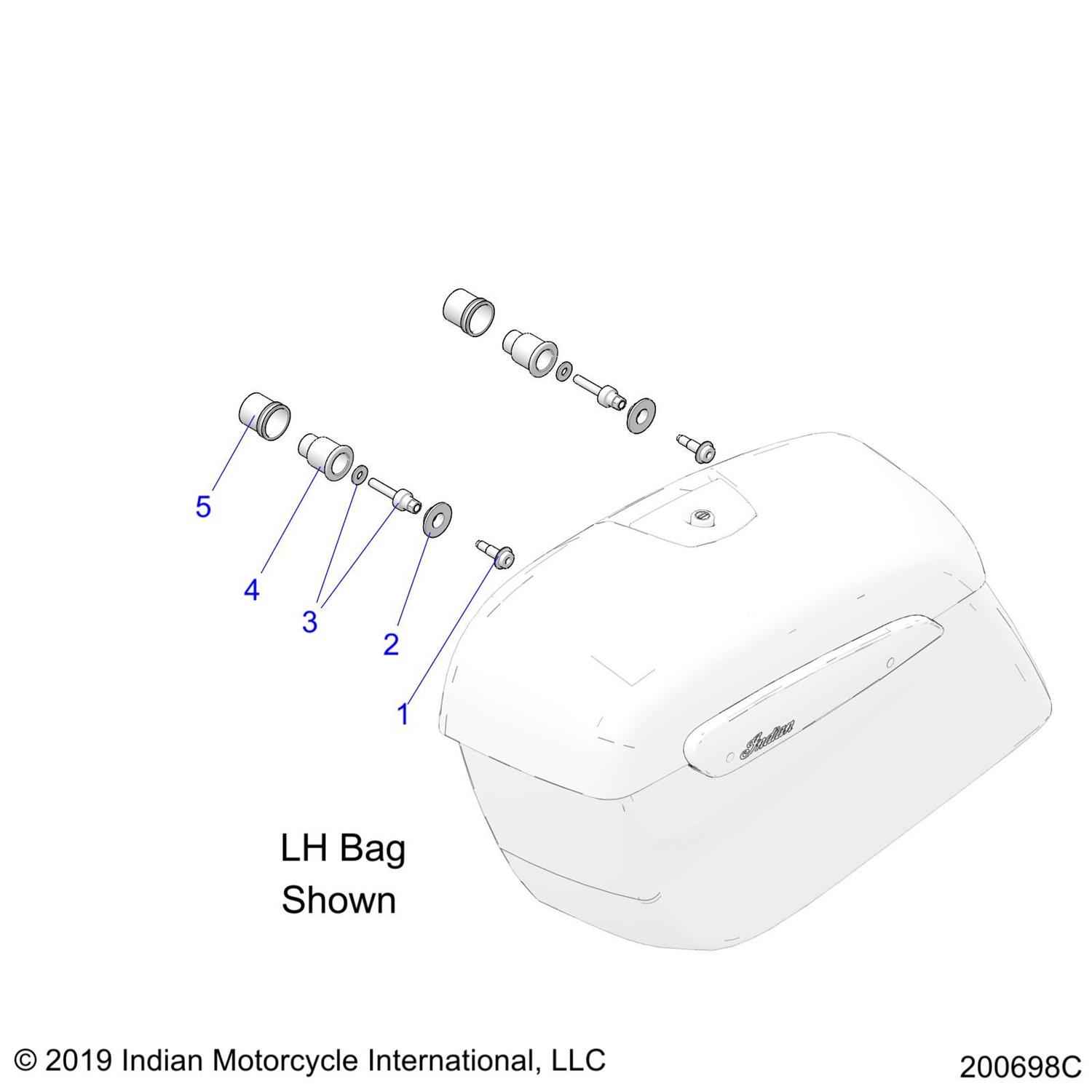 SPOOL, SADDLEBAG M8 7075