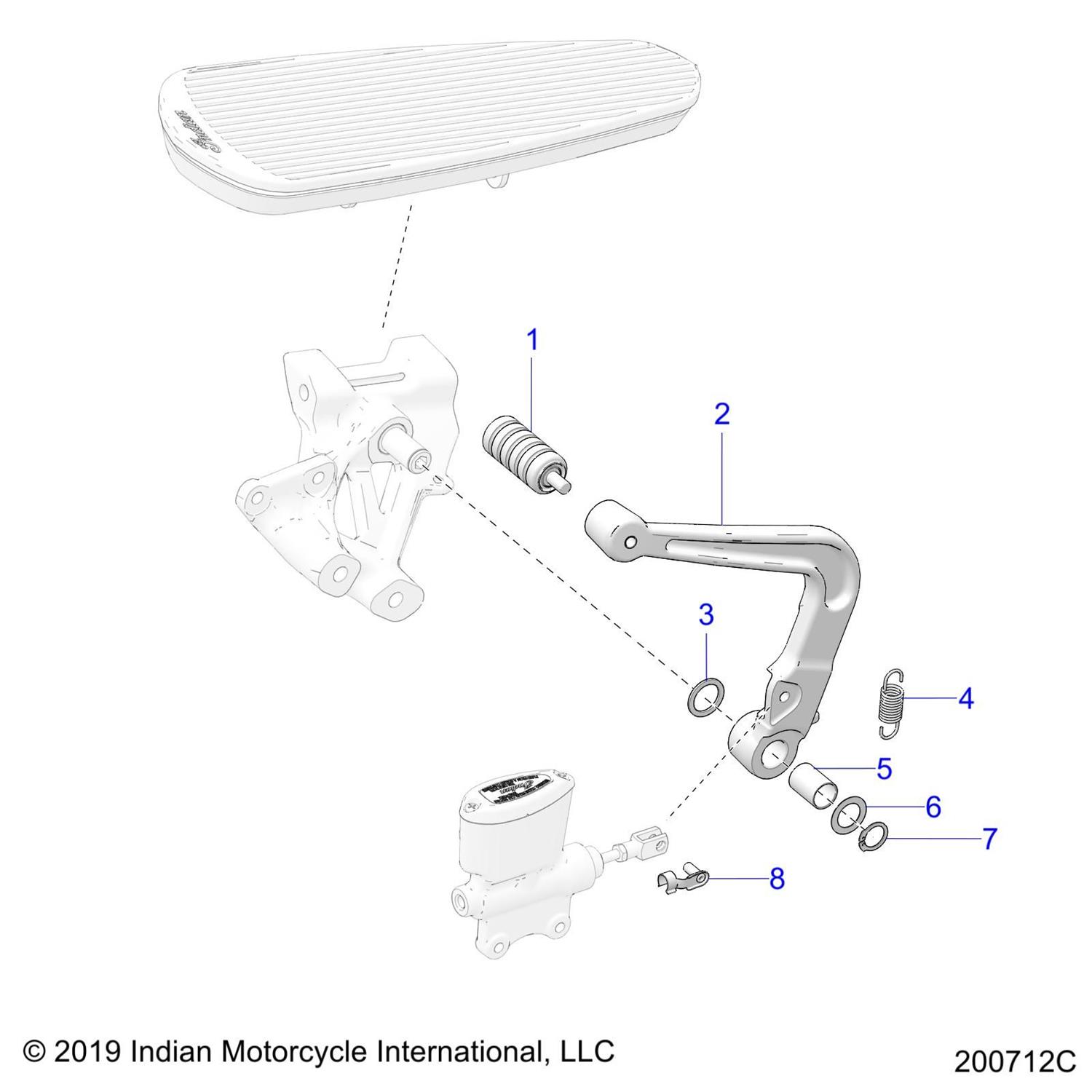 SPRING-EXTENSION,BRAKE, RETURN