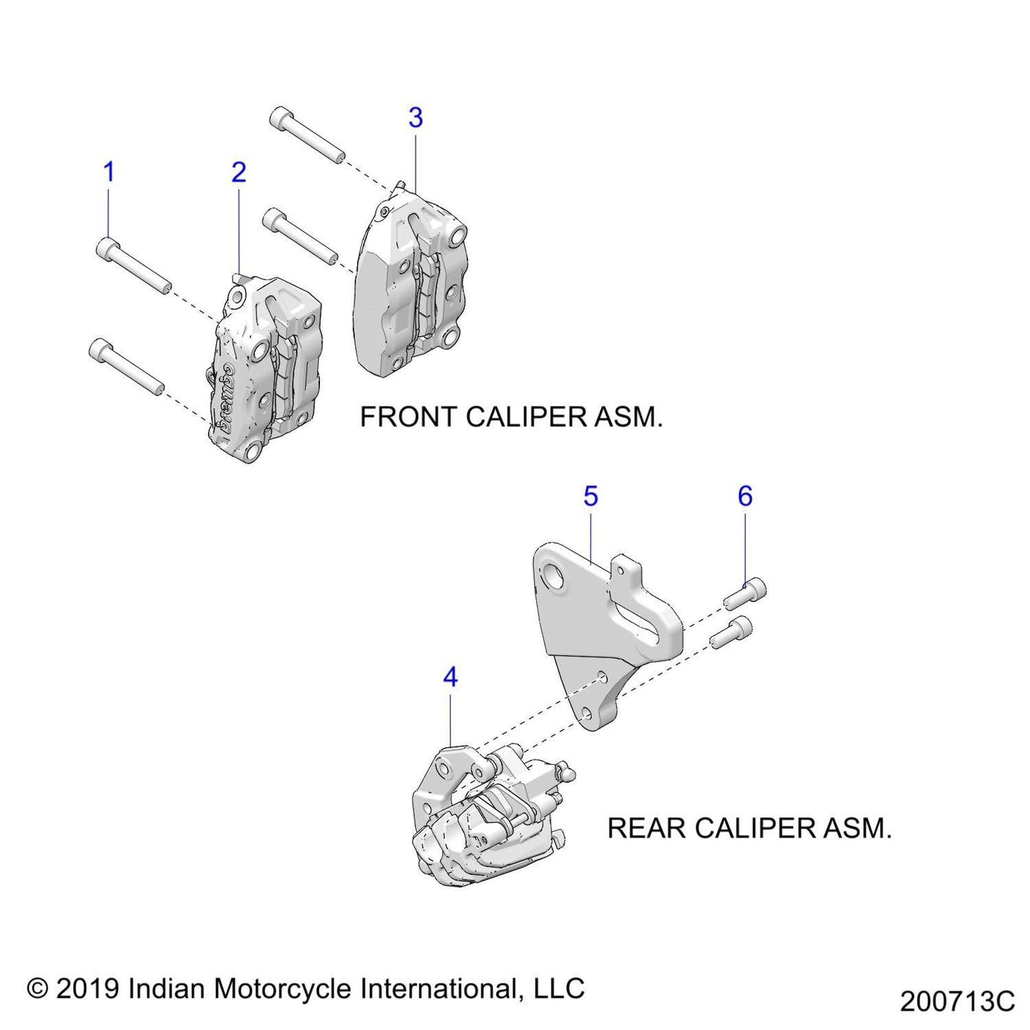 KIT, PISTON SET, REAR