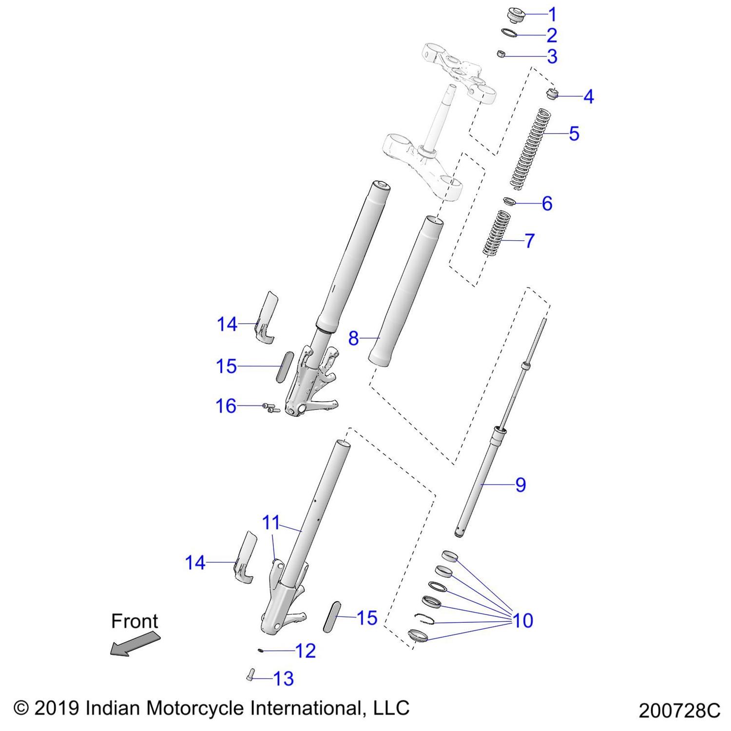 ASM., FORK LEG,46MM.LH,BLK [INCL. 1-13]