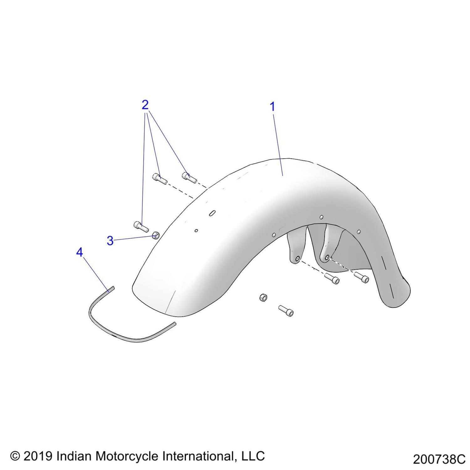 TRIM-EDGE, FENDER, INTL [INTL ONLY]