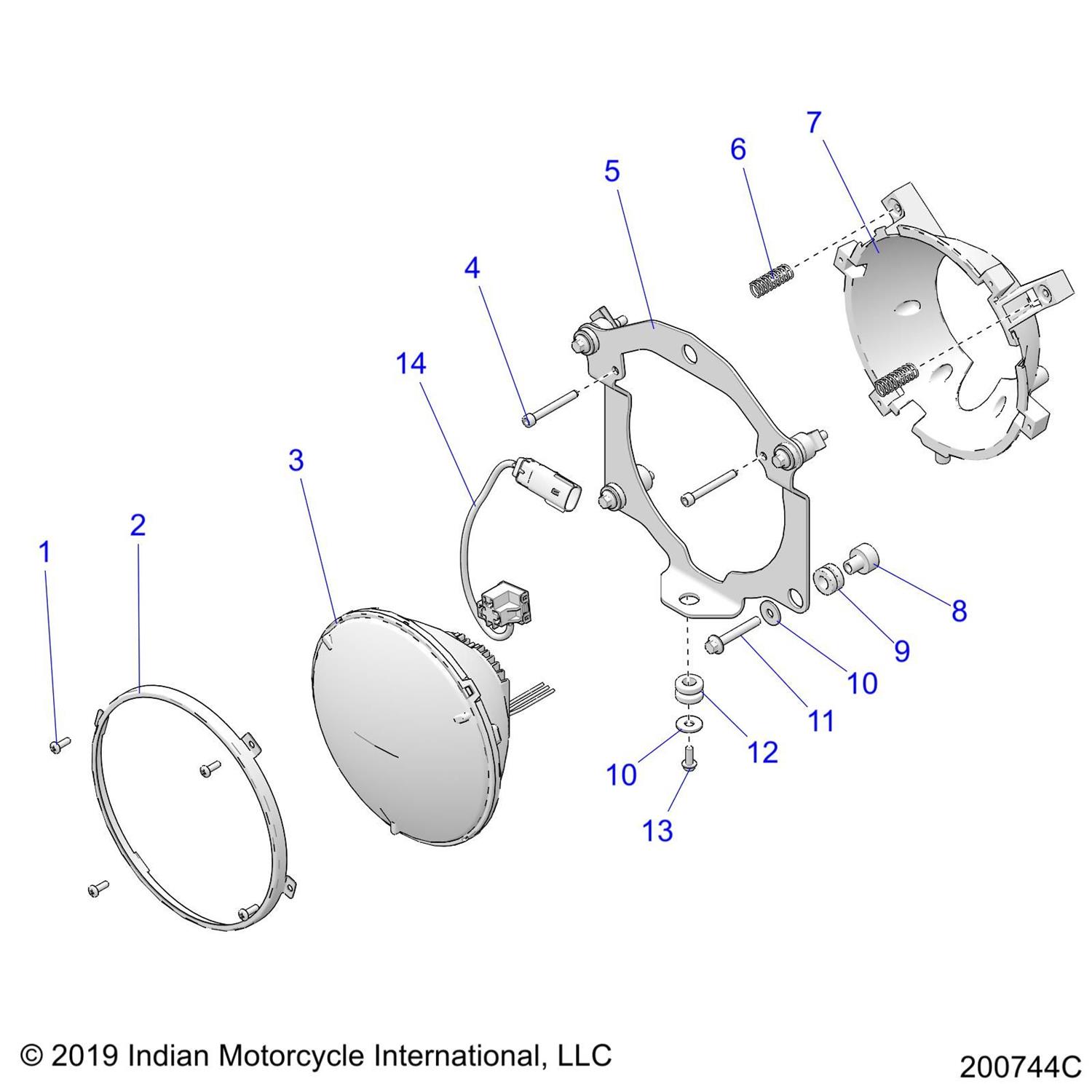 Spring, Compression, Headlight