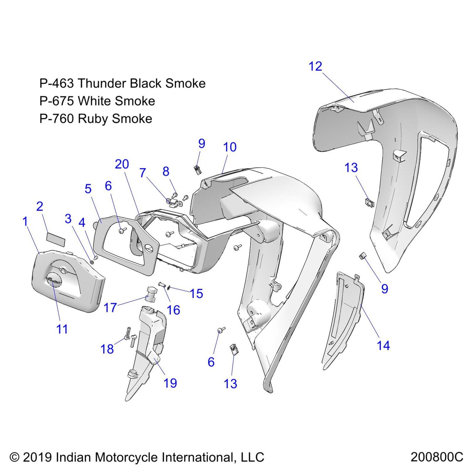 FAIRING-LOWER, INNER, RH