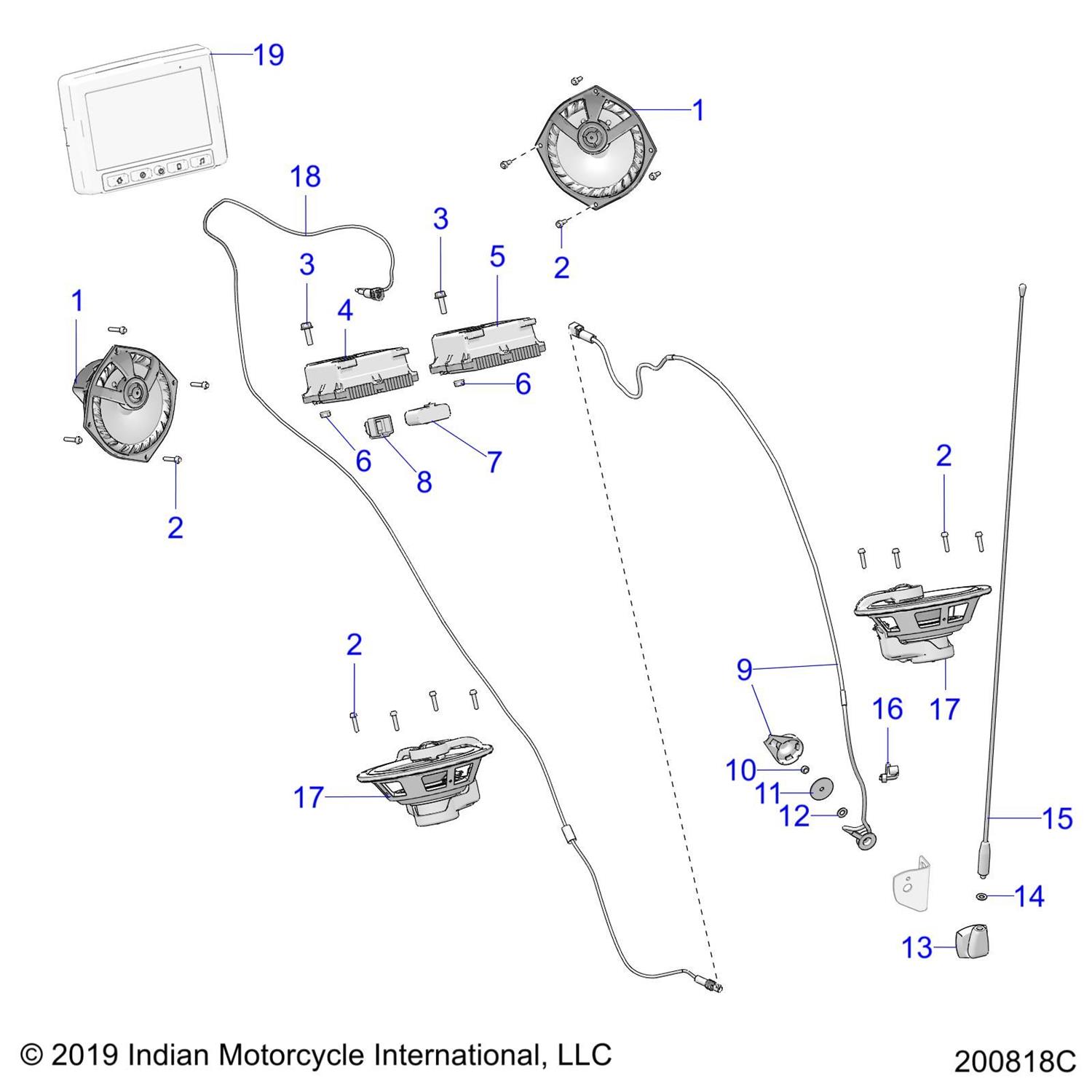 ANTENNA, MAST, 33'' [INCL. RUBBER TIP]