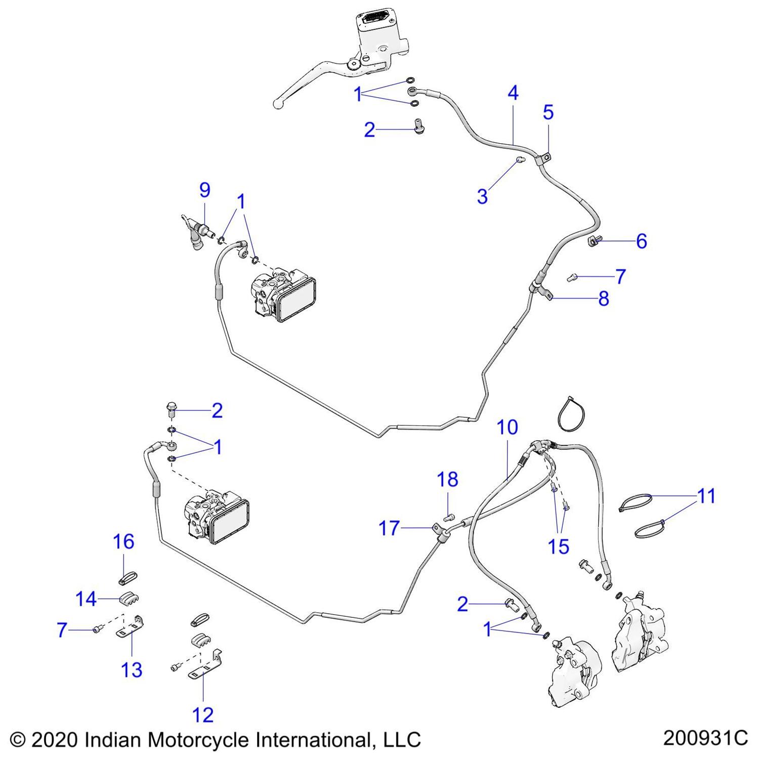 CLAMP-REAR BRAKE