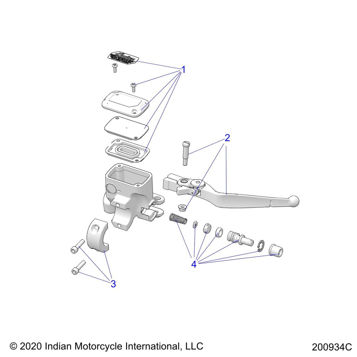 K-LEVER, HMC, POLISHED [INCL. LEVER, SCREW, NUT]