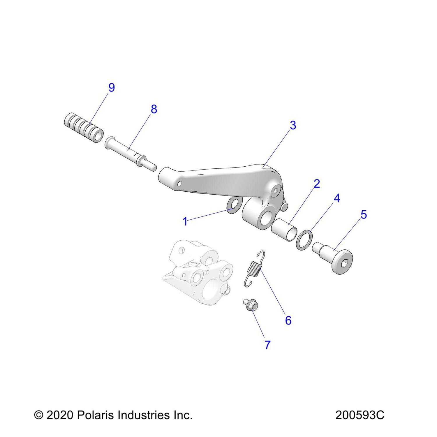 ASM., PEDAL, BRAKE, N, BLK [INCL. 3,8]