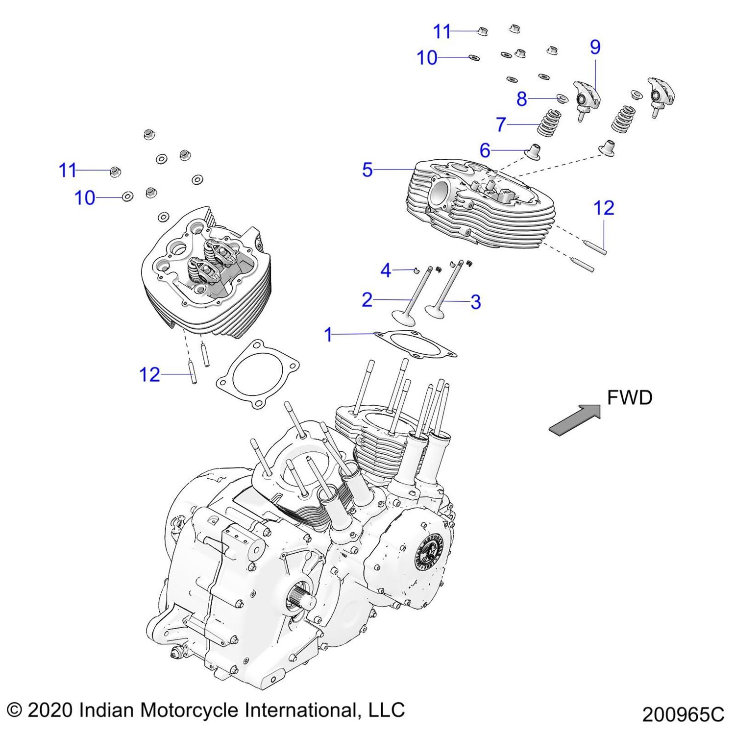 ASM-CYL HEAD,FR,MACH,116