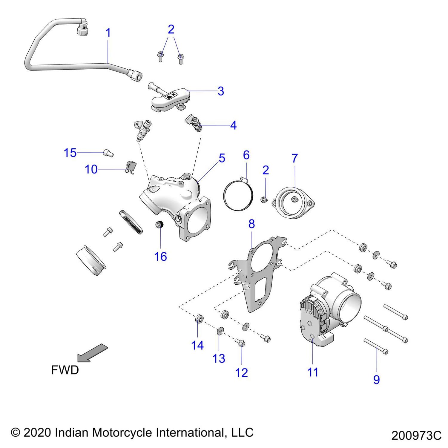 O-RING, BOSCH, E10076 (BROWN)(1 PER INJECTOR)