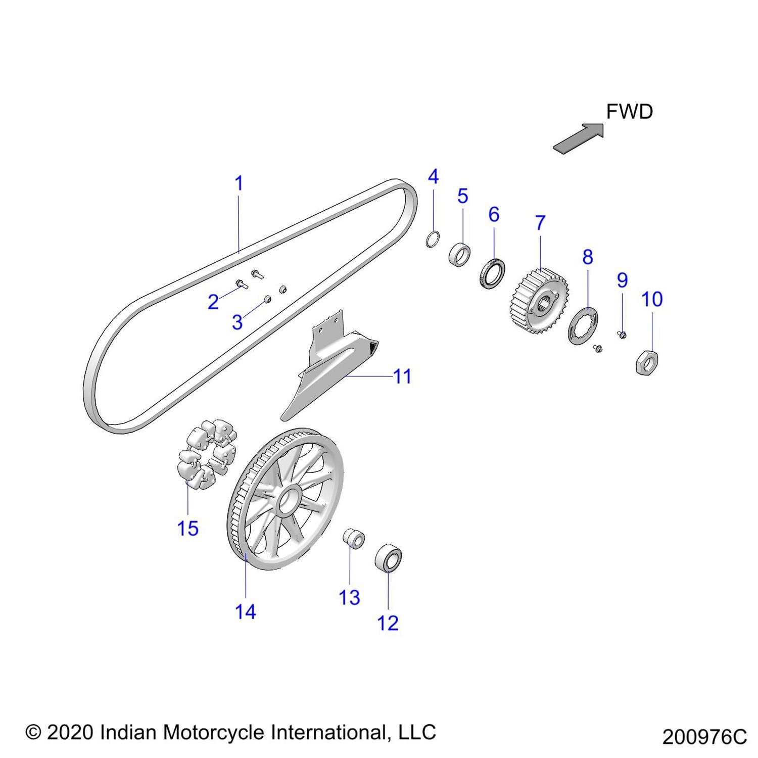 BELT, DRIVE, 152T, 24MM