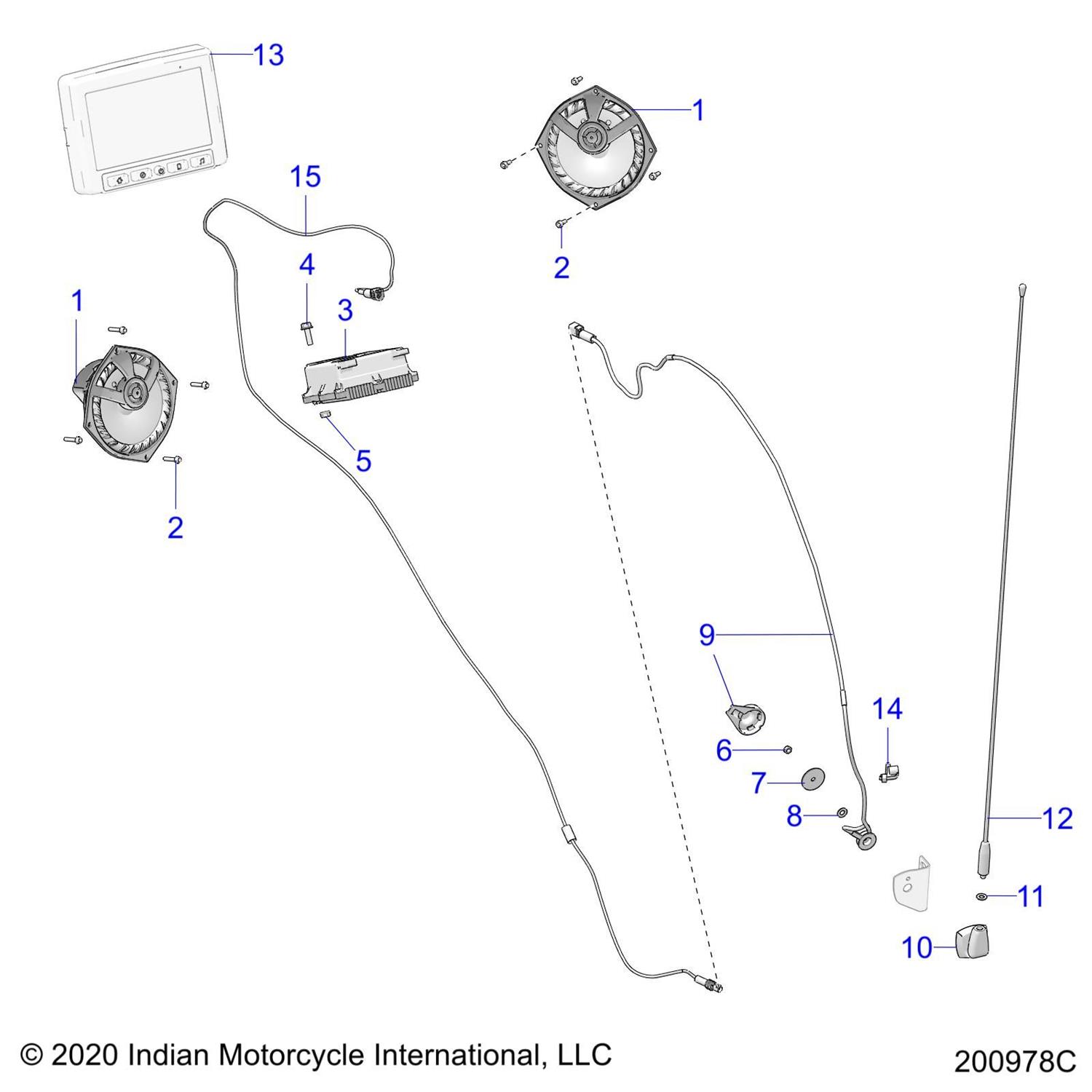 ASM., DISPLAY, 7'' (SEE ''ELECTRICAL, INSTRUMENT CLUSTER'')