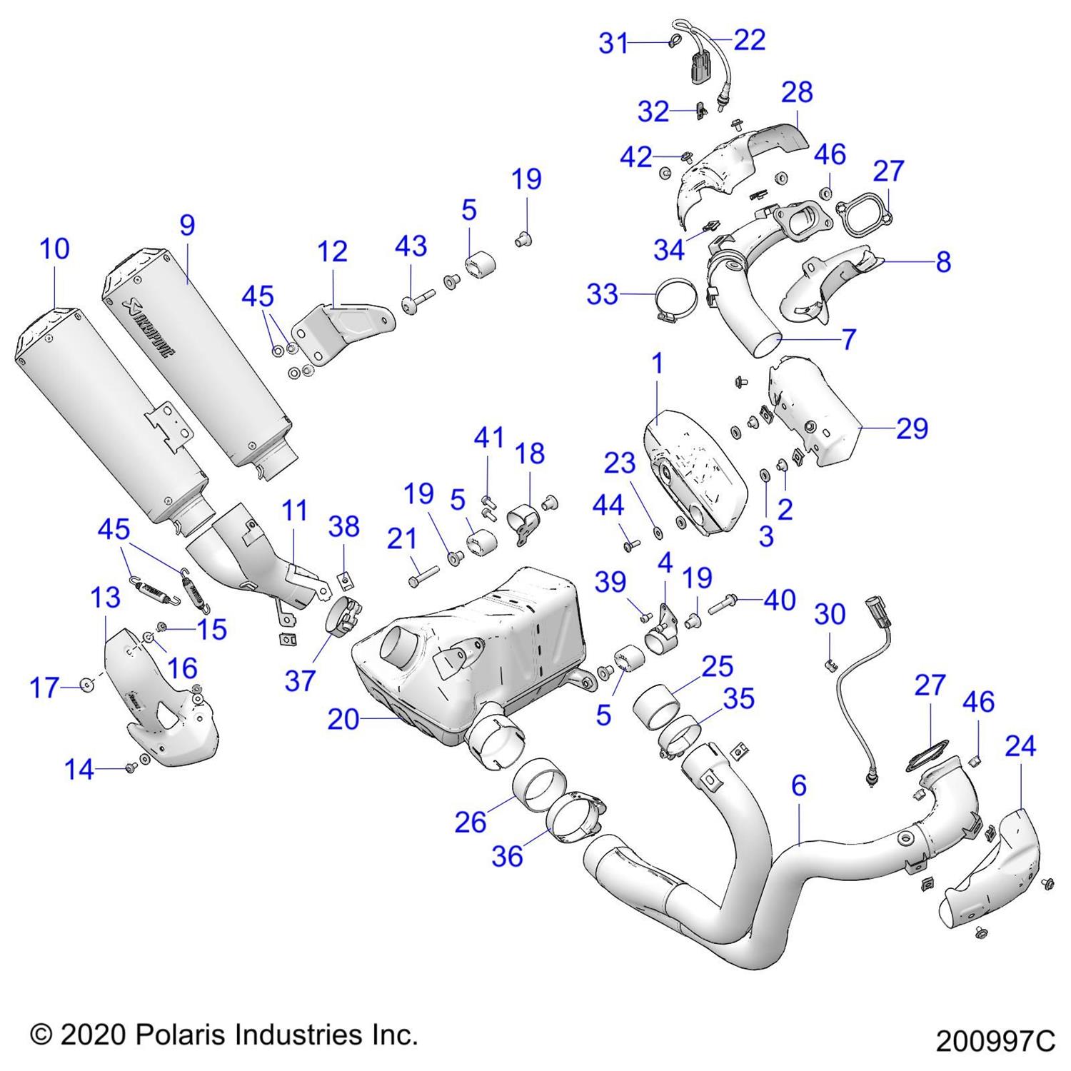 ASM-BRKT,EXHAUST,LOW