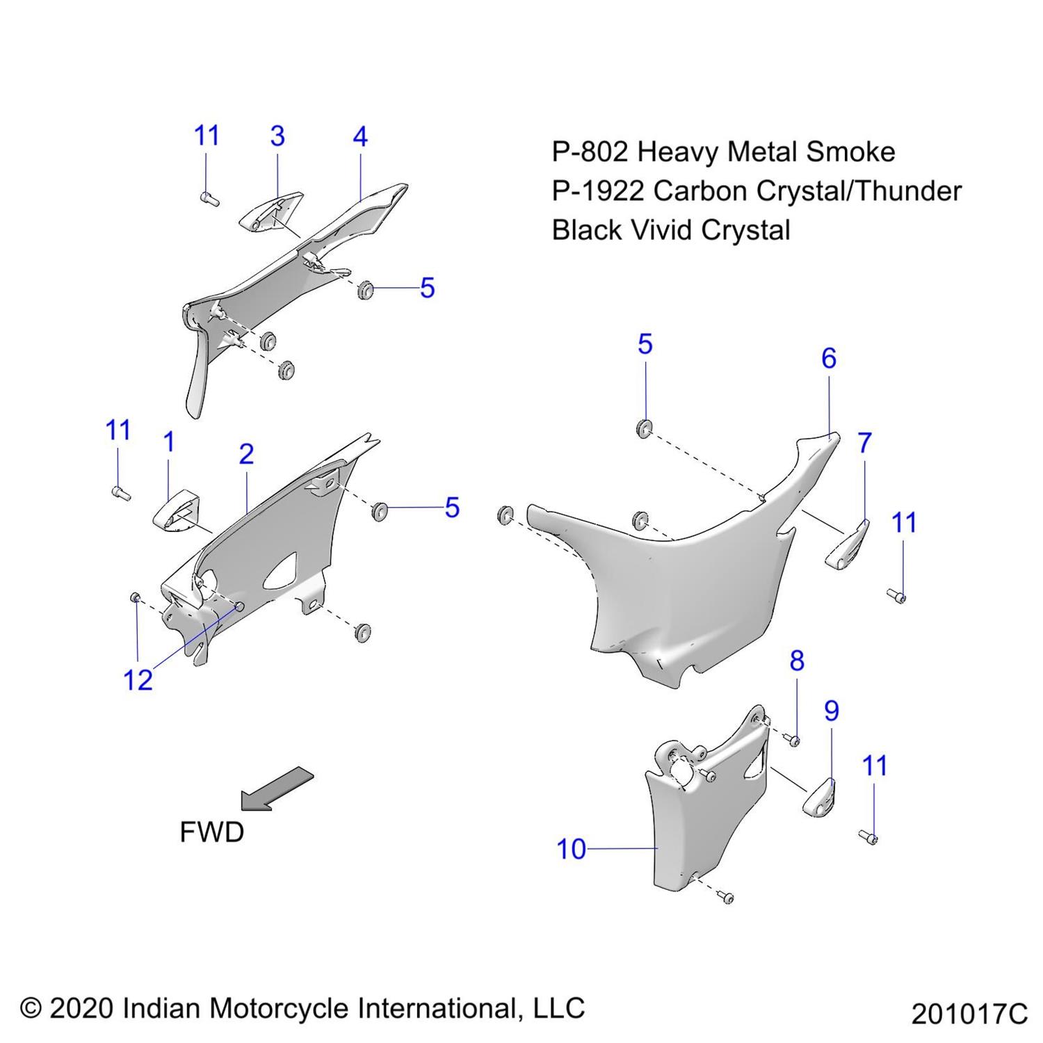 COVER, TIPOVER MOUNT, LOWER, LH