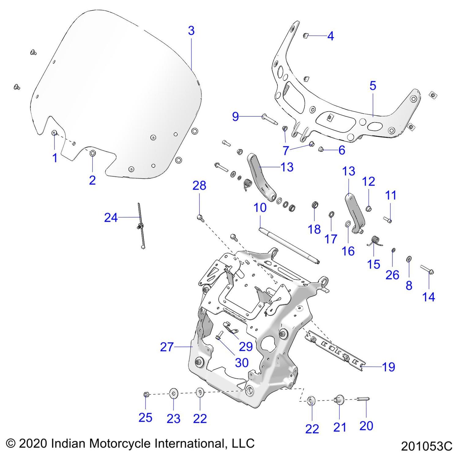 KIT, WINDSHIELD, TOURING