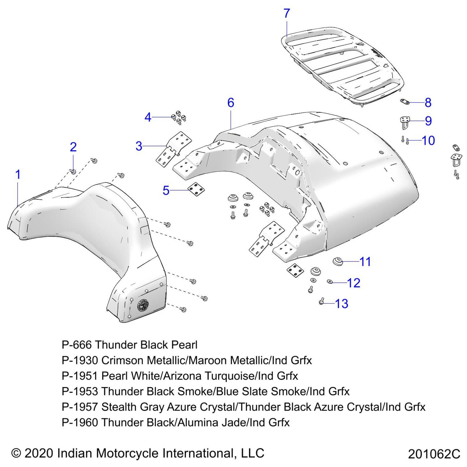 TRUNK-RACK,RM,CHR