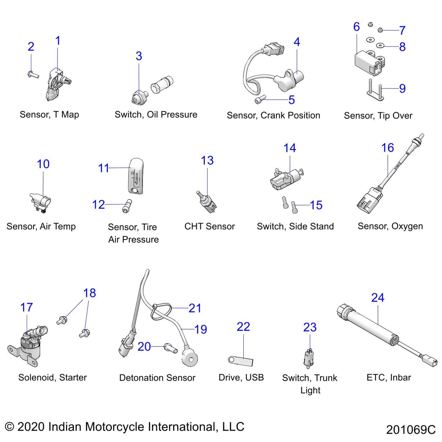 SENSOR-GAUGE,AIR TEMP,PNL MNT