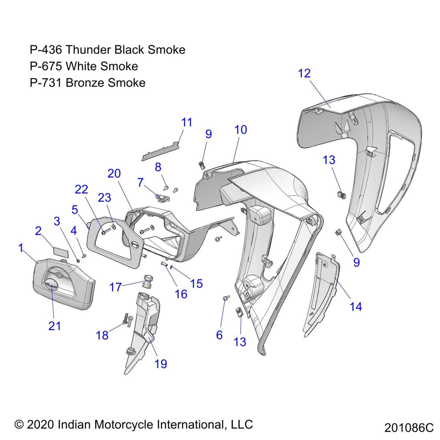 FAIRING-LOWER, INNER, LH