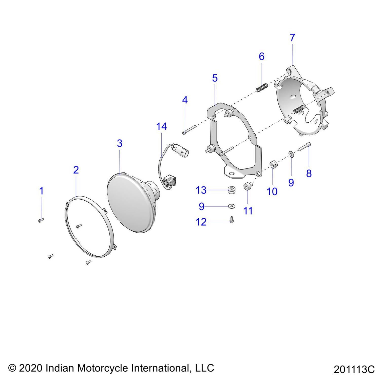 ASM., HOUSING, DUAL HALOGEN, POSITION, ECE (INTL.)