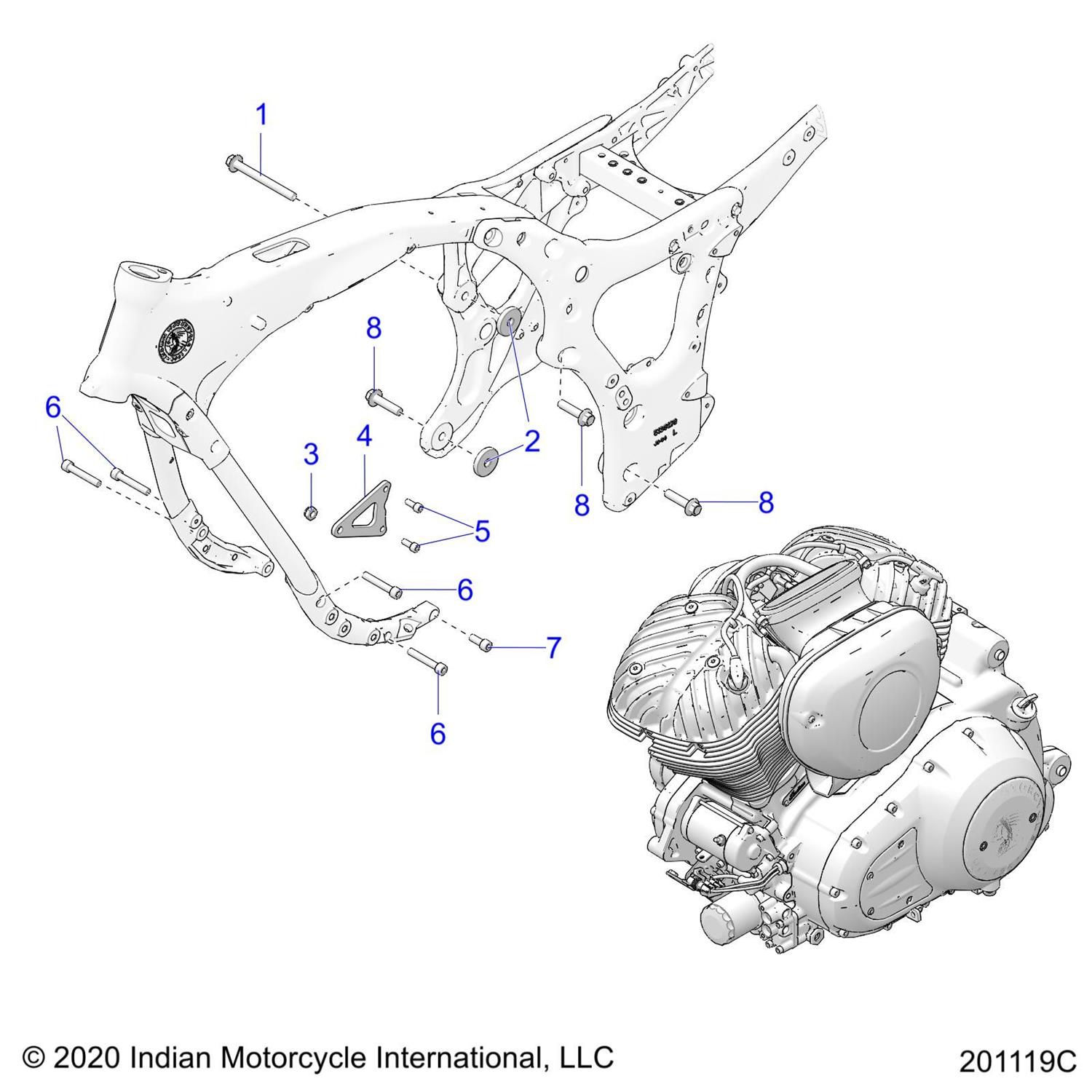 BRACKET, ENGINE