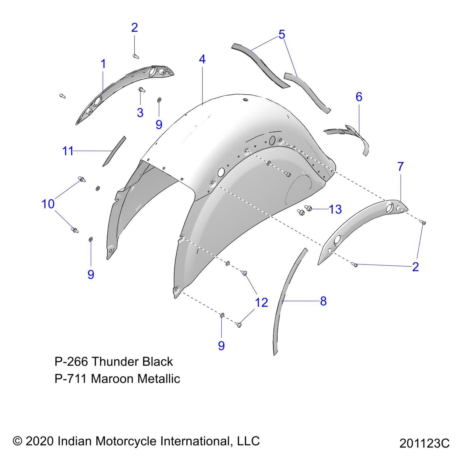 TRIM, REAR FENDER, LH, REAR