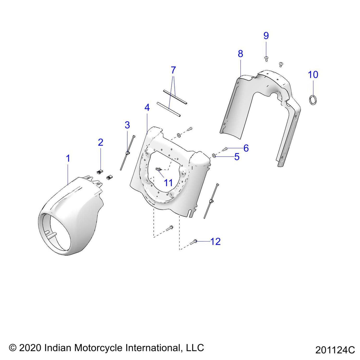 COVER, NACELLE, REAR, CHROME