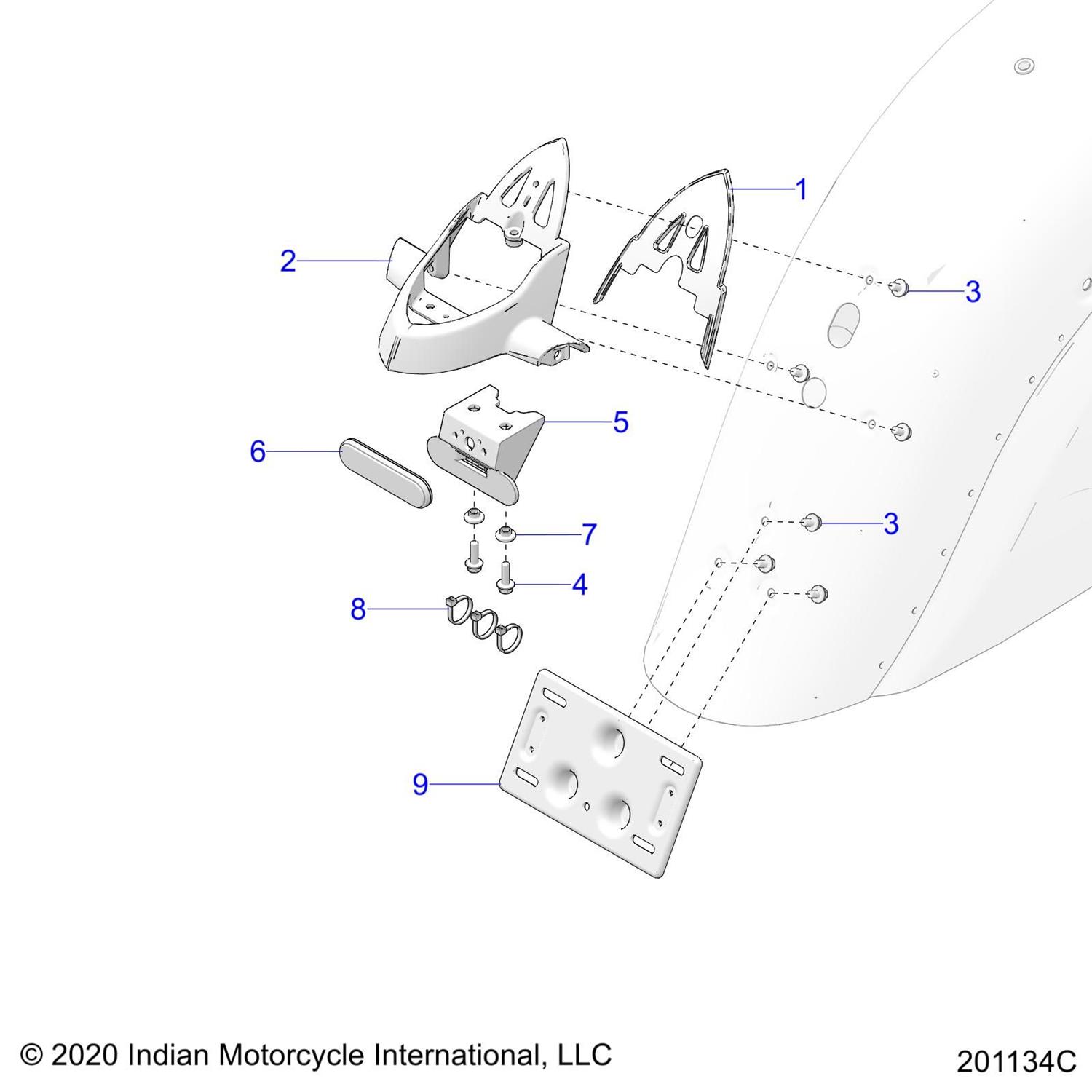 BRACKET, LICENSE PLATE,UPPER