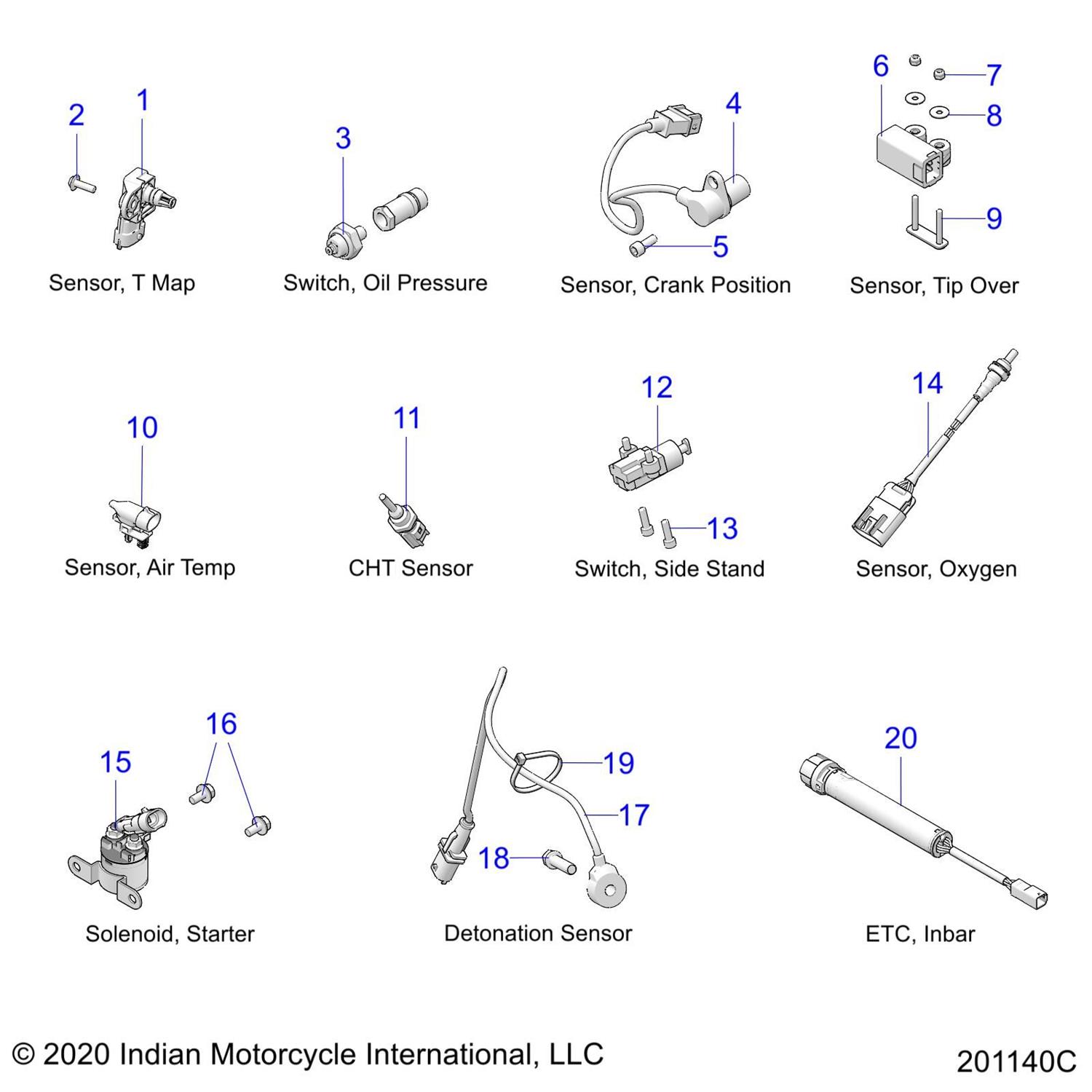 SENSOR-GAUGE,AIR TEMP,PNL MNT