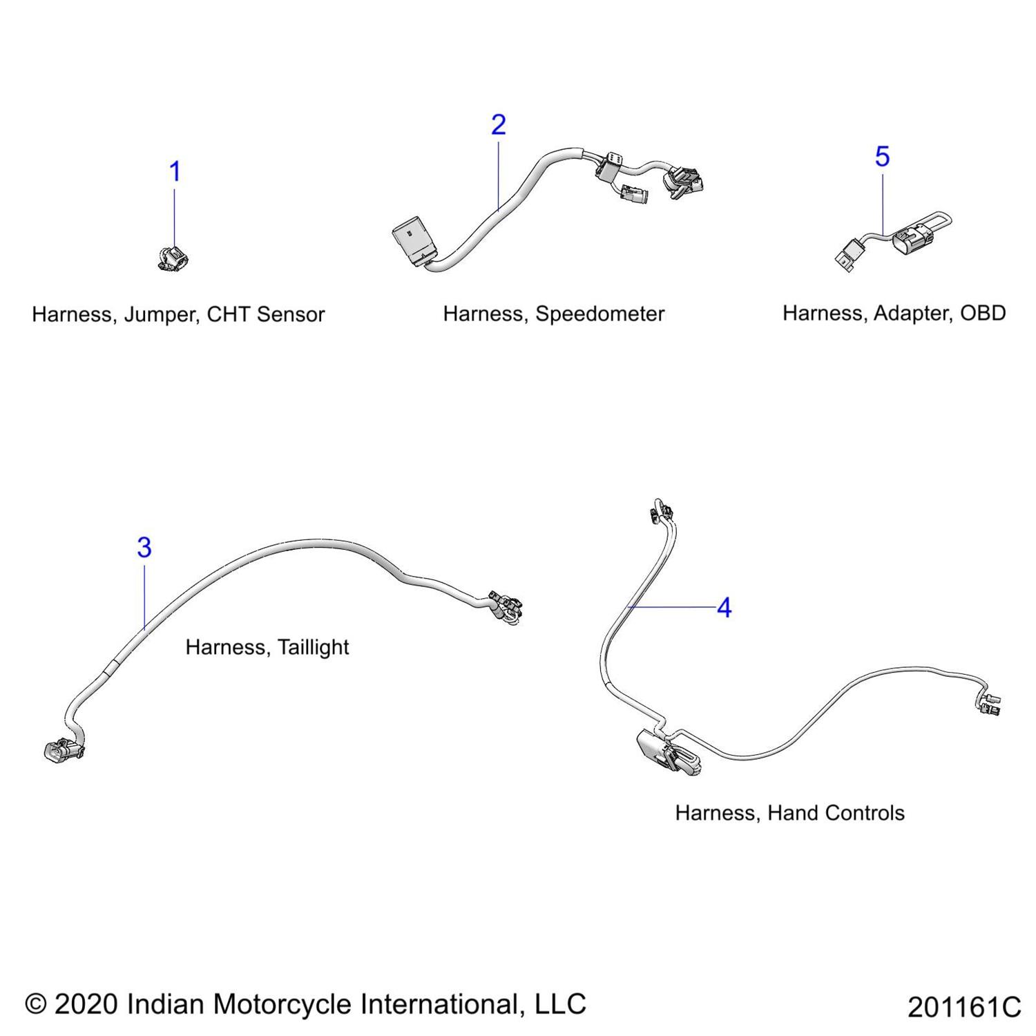 HARNESS, TAILLIGHT,5MM