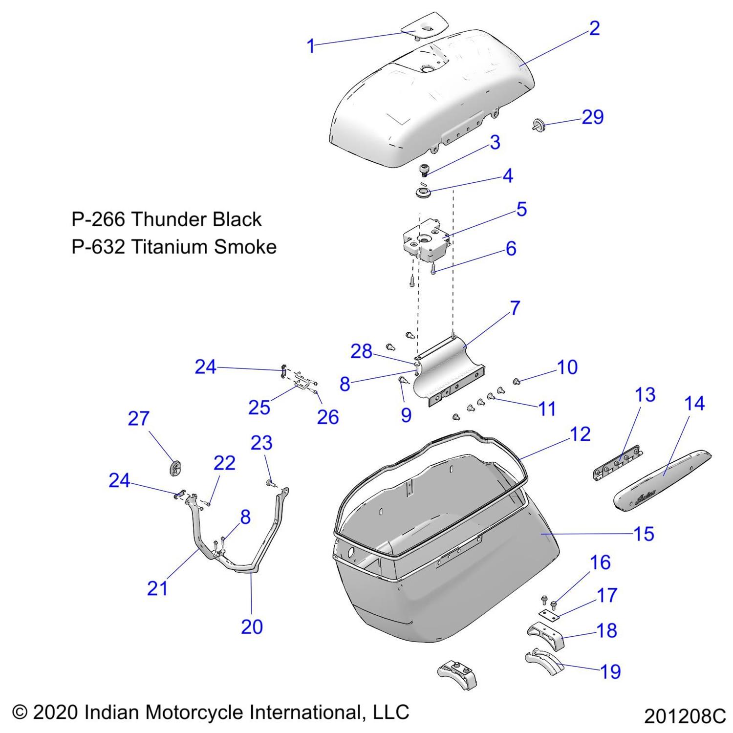 LOCK-MANUAL,SADDLEBAG