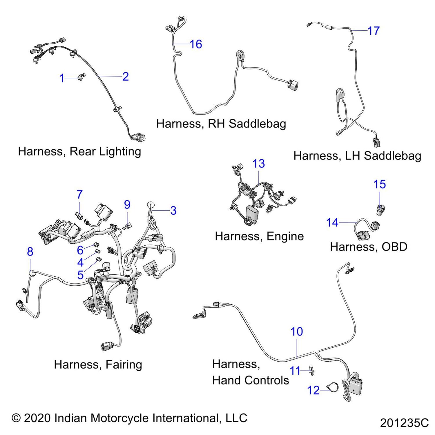 HARNESS-HANDCTRL,FAIRING,HWLC FROM 1/26/21