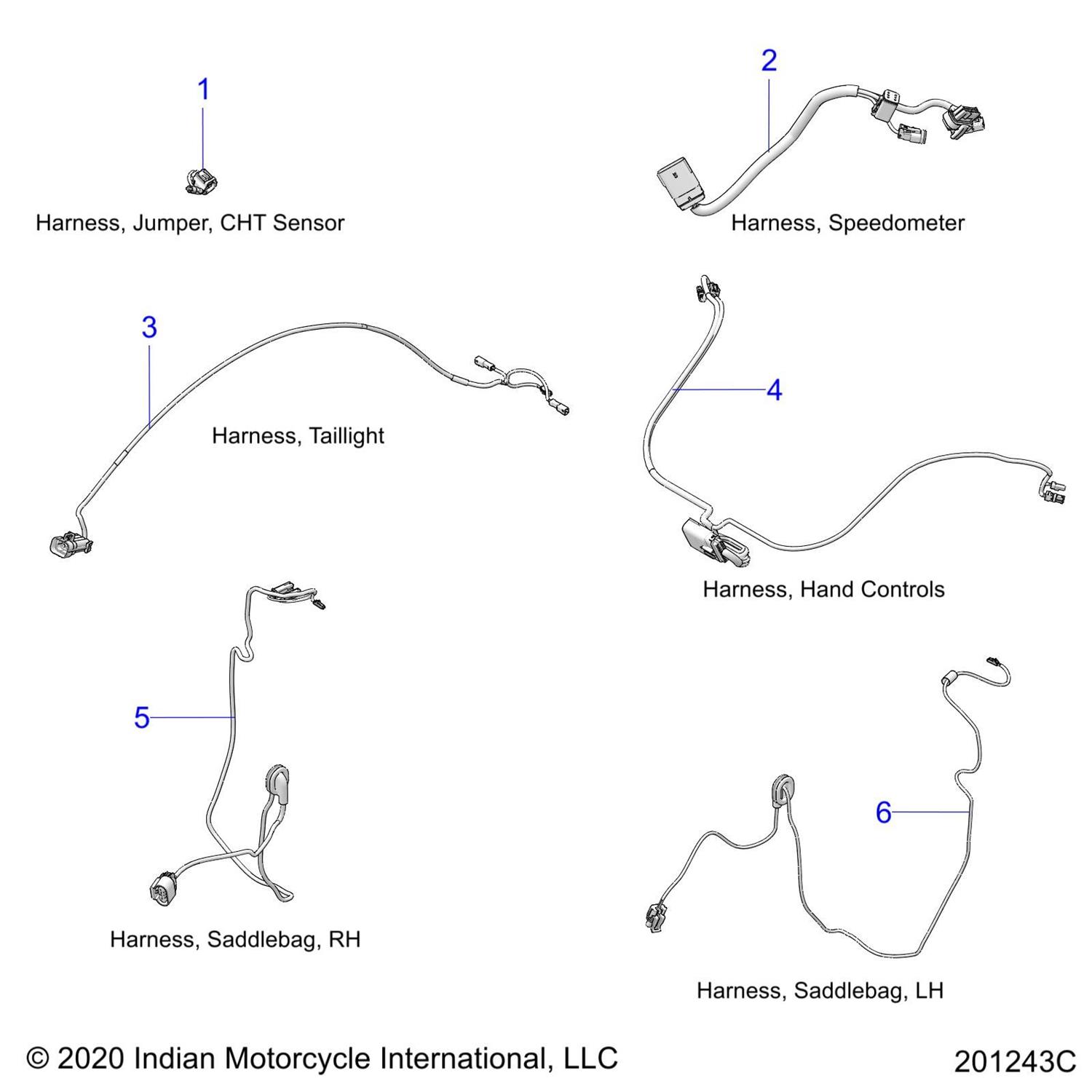 HARNESS-HANDCONTROLS,CRSR, V2 (N21TJDDB MODELS)