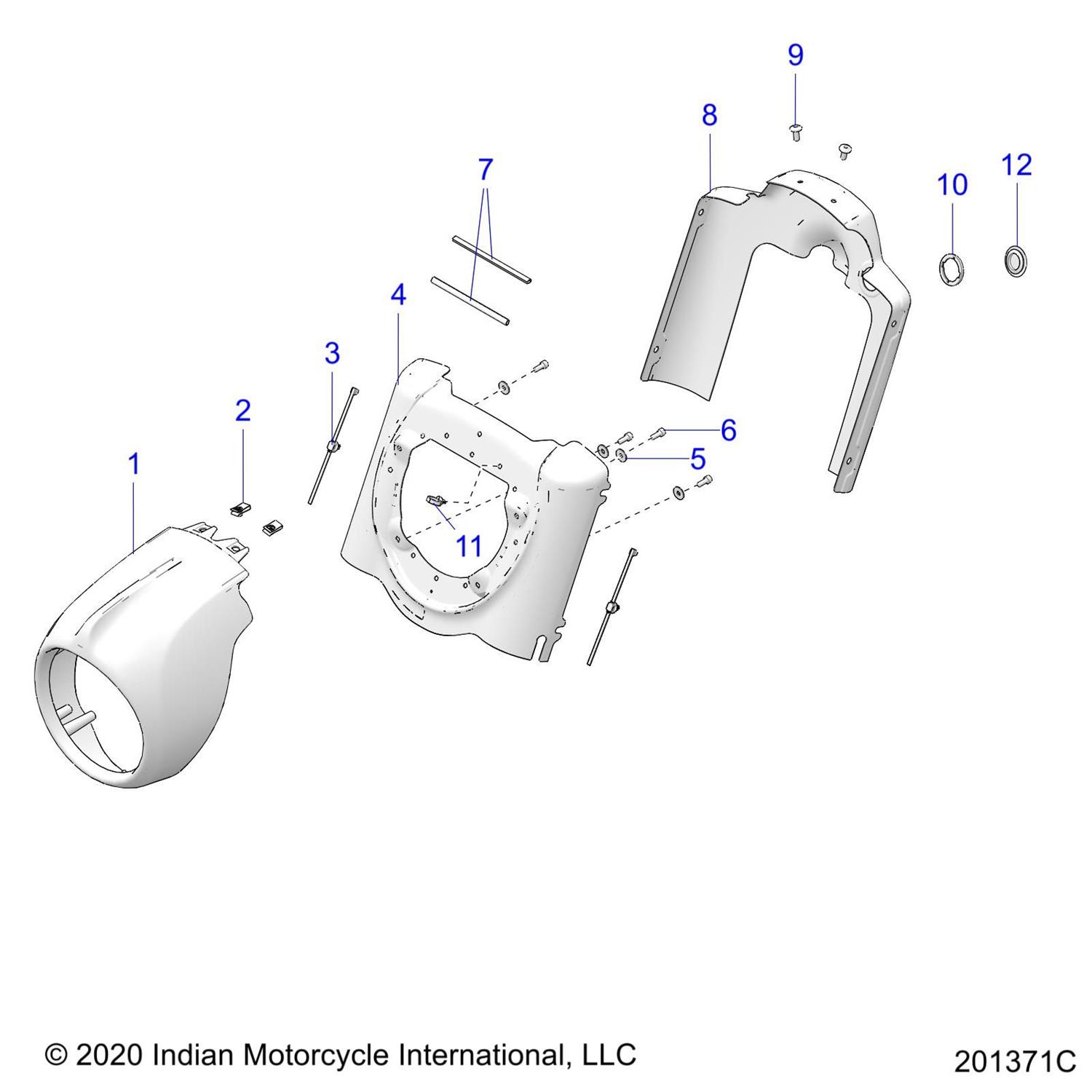 COVER, HEADLIGHT, AL