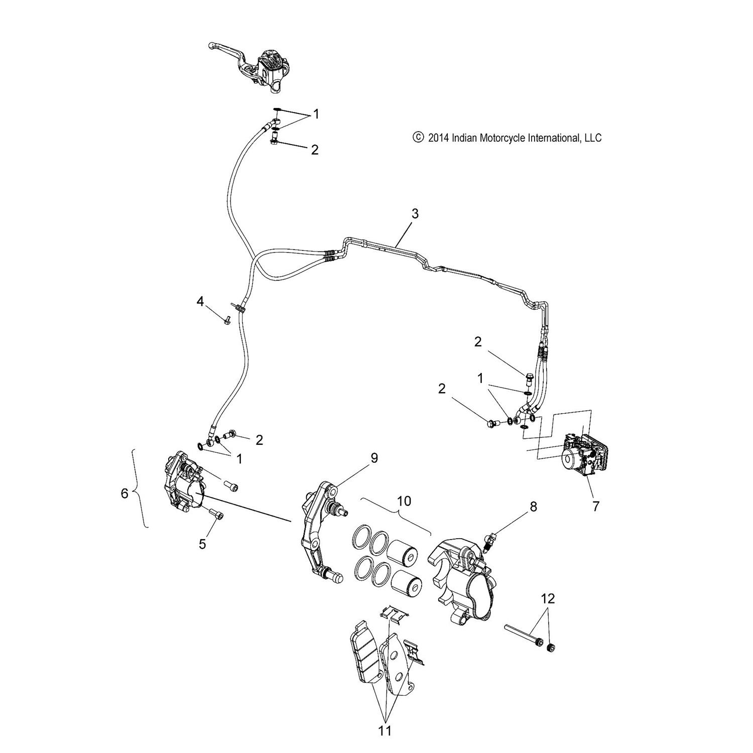 HOSE, BRAKE, ABS, FRONT [INTL]