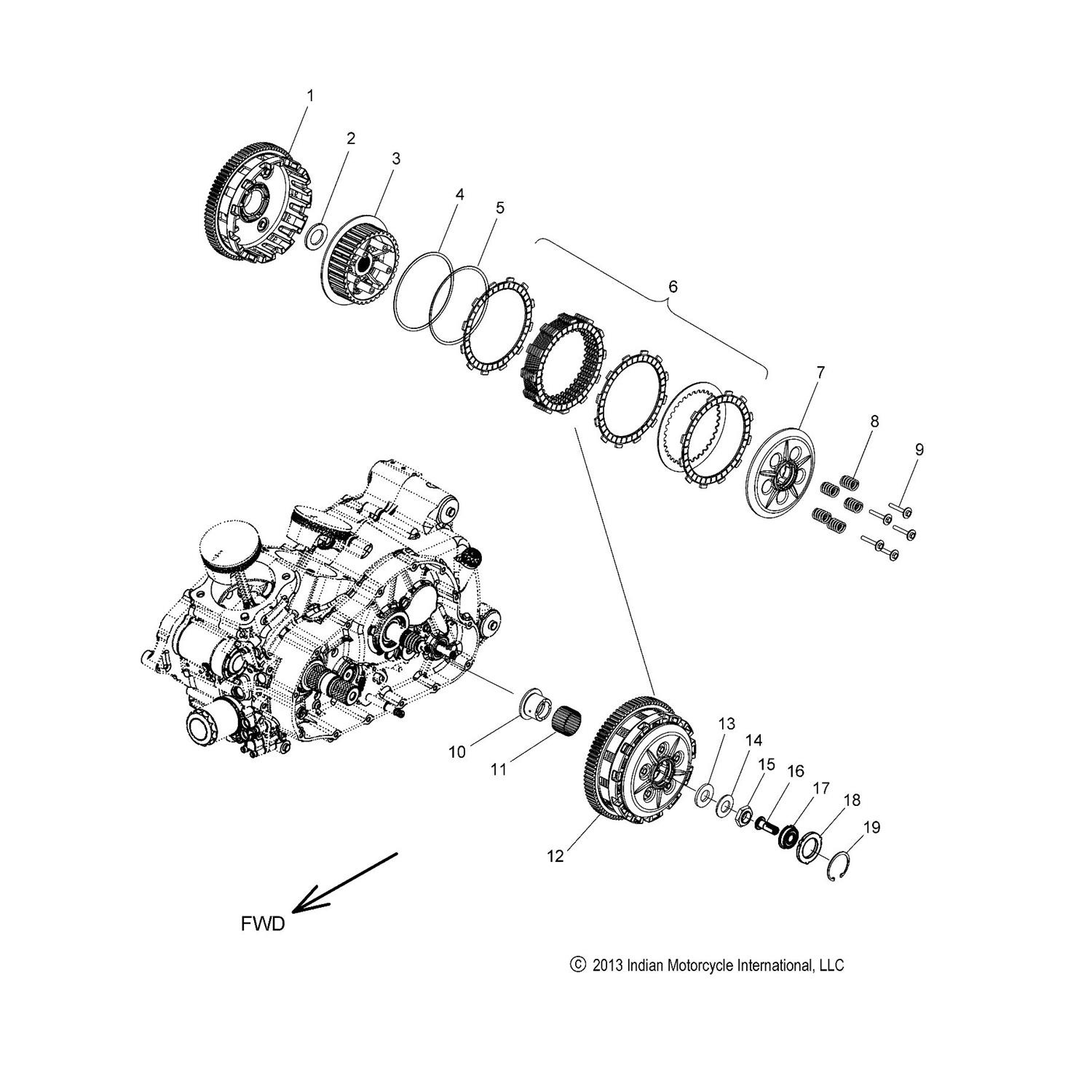 CLUTCH, LIFT RACK